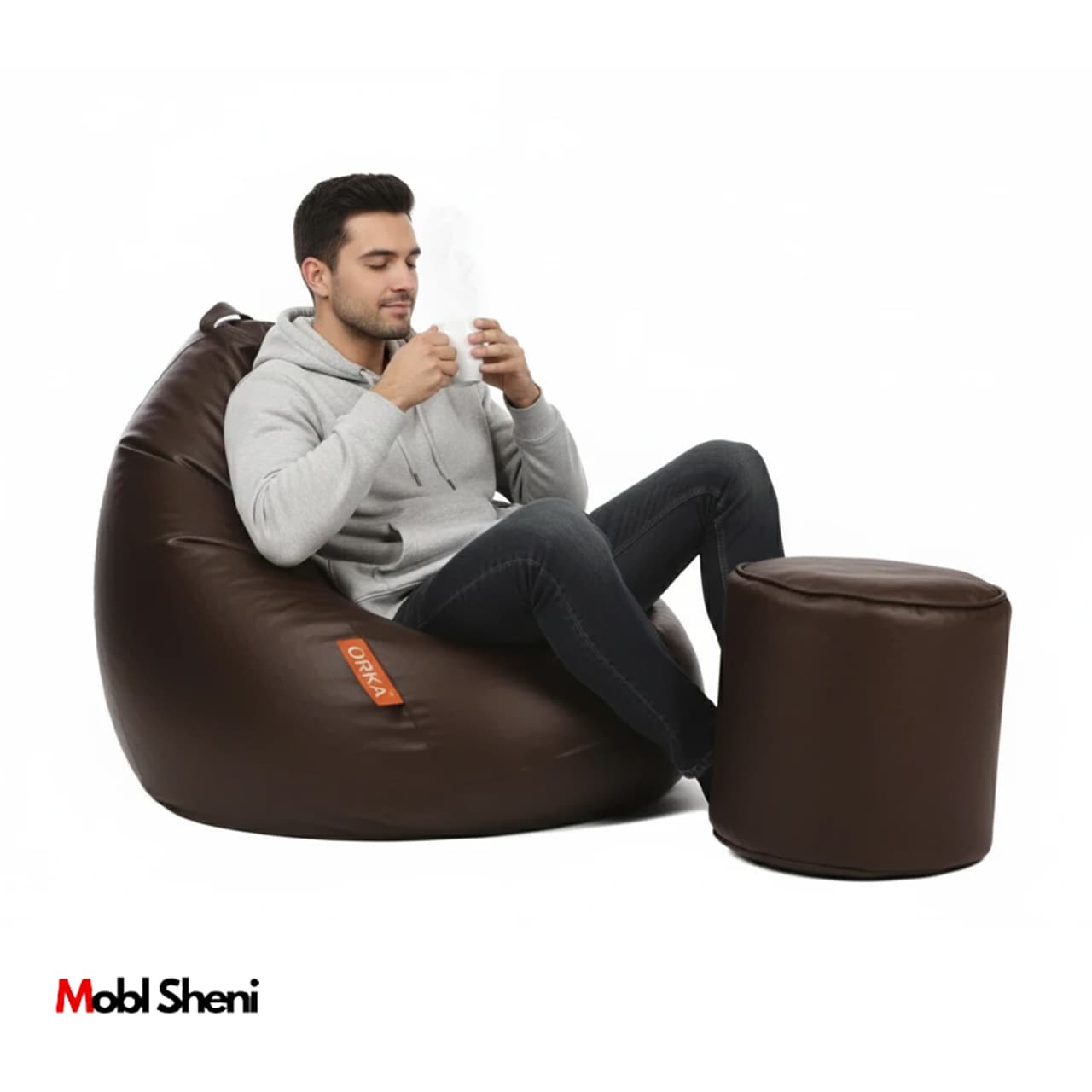 ​مبل شنی طبی زیر پایی دار قهوه ای