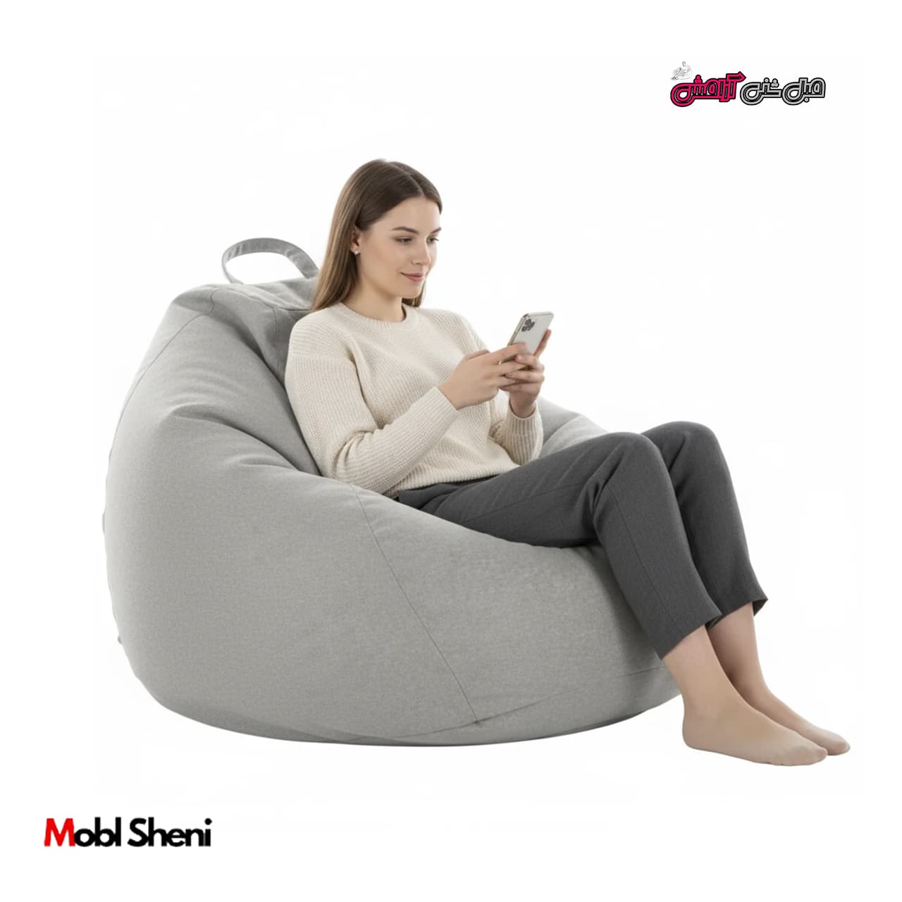 مبل شنی یک نفره تکیه دار بزرگسال