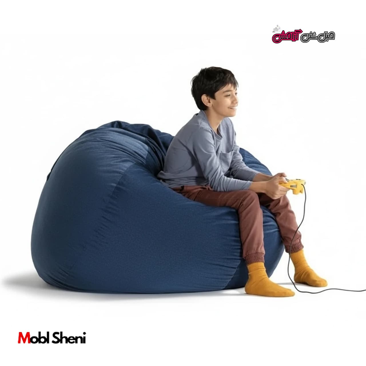 مبل شنی پشتی دار مخمل برای گیم