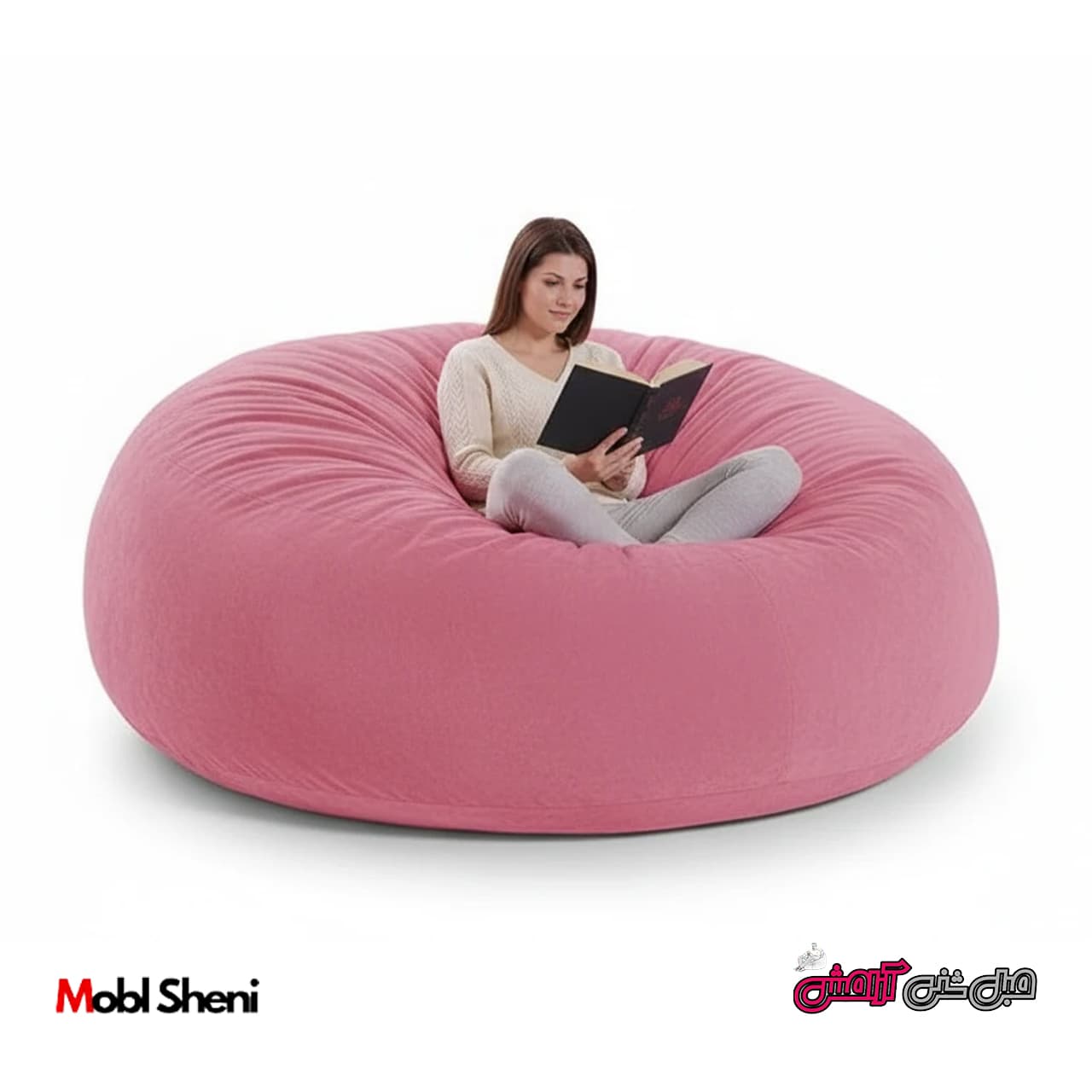 مبل شنی و بین بگ دو نفره مخمل راحتی