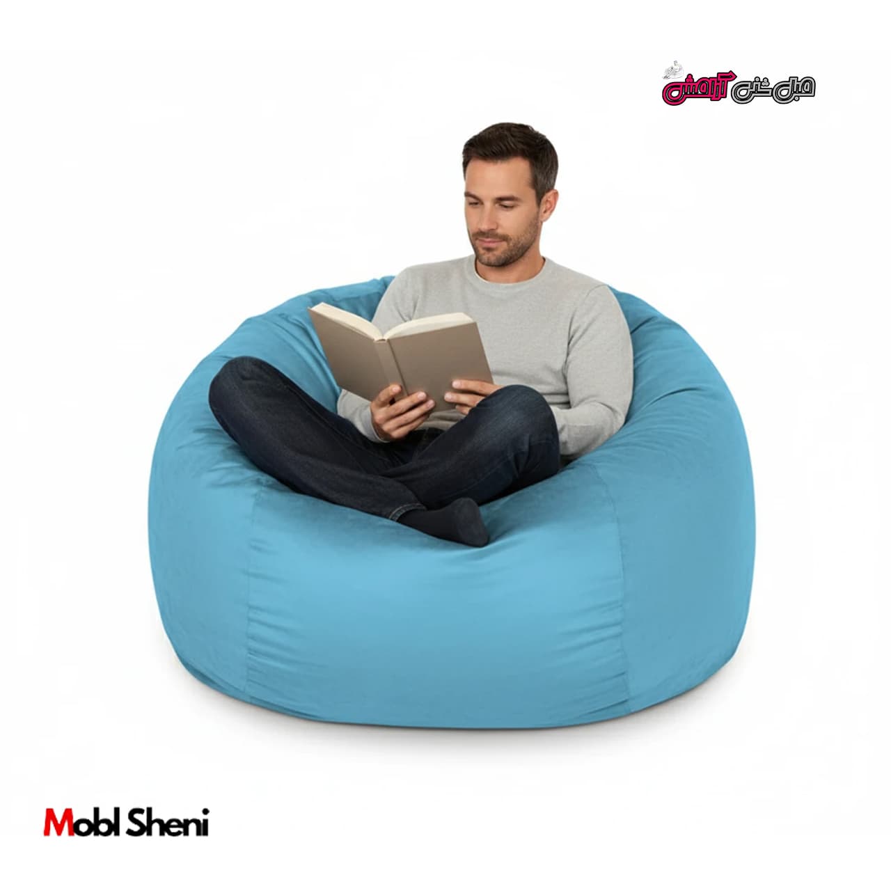 مبل شنی راحتی یکنفره مخملی